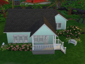 Sims 4 — Little Island House  by cvtrvs — Hello. It's cute little house with one bathroom and bedroom. Good for one or