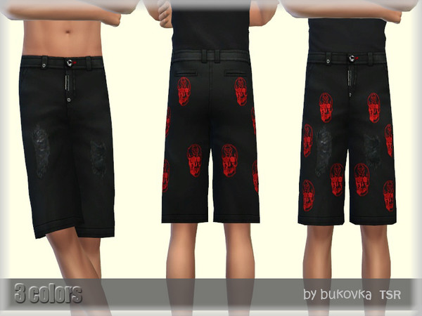 Sims 4 — Short PP by bukovka — Short for men from teenagers to old age inclusive. Installed offline, suitable for base