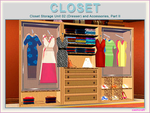 Sims 3 — Closet Part 2 by Cashcraft — Closet Part II, consist of 8 new objects, which are a closet storage unit 02