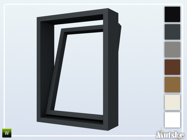 Sims 4 — New York Window Privat Small Open 1x1 by Mutske — This window is part of the New York Constructionset. Made by