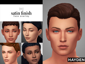 Sims 4 — Face Overlay [Satin Finish] by HAYDEN2 — A clean, fairly maxis match face overlay. Designed with the intention