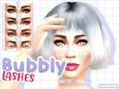 Sims 4 — Bubbly - Liner Lashes by eGhourl — ___ _Found in the &quot;Eyeliner&quot; category. _BGC _4 Swatches