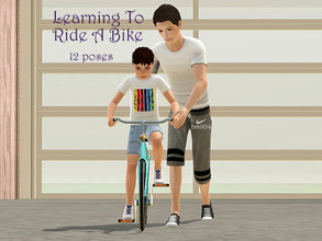 Sims 3 — Learning to Ride a Bike by jessesue2 — In game children need to be taught how to walk, talk, drive a car and