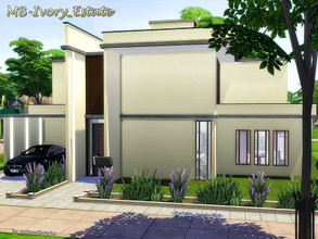 Sims 4 — MB-Ivory_Estate by matomibotaki — Modern family houes in unique architecture and stylish ambience. Details;