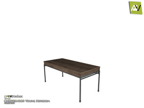 Sims 4 — Chesterwood Desk by ArtVitalex — - Chesterwood Desk - ArtVitalex@TSR, Aug 2019