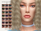 Sims 4 — Eyecolors N23 by -Merci- — Eyecolors in 22 Colours. HQ mod compatible. All ages and genders. Face Paint