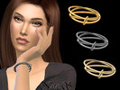 Sims 4 — NataliS_Interlock hoop bangles by Natalis — Interlock hoop bangles. FT-FA-FE 8 colors.