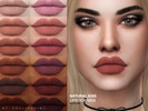 Sims 4 — Natural Kiss Lipstick N203 by Pralinesims — Nude lips for all skin colors, comes in 30 shades.