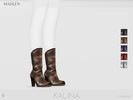 Sims 4 — Madlen Kalina Boots by MJ95 — Mesh modifying: Not allowed. Recolouring: Allowed (Please add original link in the