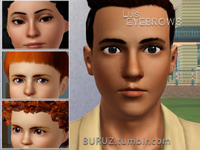 Sims 3 — Luis Eyebrows by Buruz — Available for male and female. All ages. Sims 3 version. Please, do not reupload. 
