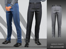 Sims 4 — Belaloallure_Sergio pants by belal19972 — Sleek belted pants for your male sims , enjoy