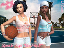 Sims 4 — Sports Top 'Go For It' by FlaSimgo_Club — - 12 Colors - Teen To Adults - Everyday, Sports, Hot Weather