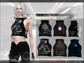 Sims 4 — DSF TOP HAEC ANIMA by DanSimsFantasy — This design combines silk and cotton. Inspired by spirituality and the