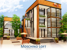 Sims 4 — Moschino Loft by Lhonna — Small loft for a photographer or an artist. No CC! The house is furnished, landscaped,