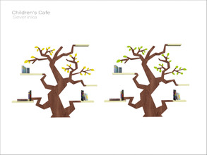 Sims 4 — [Children's Cafe] - bookshelf Tree by Severinka_ — Bookshelf Tree From the set 'Children's Cafe' Build / Buy