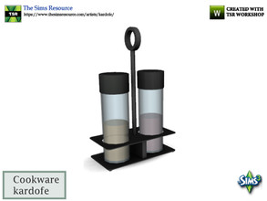 Sims 3 — kardofe_Cookware_Oil and vinegar by kardofe — Set of cruet and oil, in glass and metal