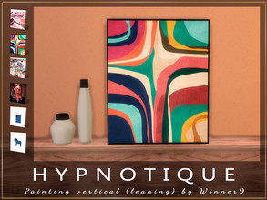 Sims 4 — Painting vertical (leaning) by Winner9 — This is Painting vertical (leaning) from my set Hypnotique, you can