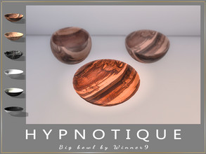 Sims 4 — Bowl big by Winner9 — This is slottable and stackable Big bowl from my set Hypnotique, you can find it easy in