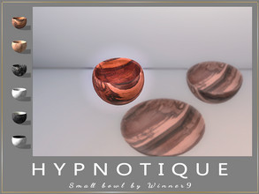 Sims 4 — Bowl small by Winner9 — This is slottable and stackable Small bowl from my set Hypnotique, you can find it easy