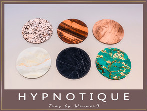 Sims 4 — Tray by Winner9 — This is slottable and stackable tray from my set Hypnotique, you can find it easy in your game