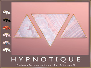 Sims 4 — Triangle paintings by Winner9 — This is Triangle paintings from my set Hypnotique, you can find it easy in your
