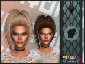 Sims 4 — Nightcrawler-Pop Star by Nightcrawler_Sims — NEW HAIR MESH T/E Smooth bone assignment All lods 22colors Works
