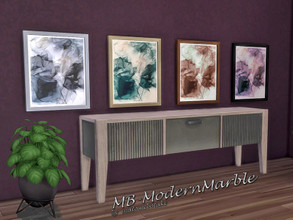 Sims 4 — MB-ModernMarble by matomibotaki — MB-ModernMarble, modern and stylish painting in marble look, with custom