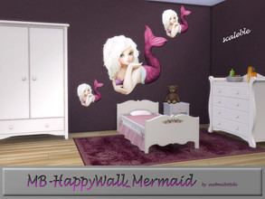 Sims 4 — MB-HappyWall_Mermaid by matomibotaki — MB-HappyWall_Mermaid, sweet little mermaid. not only for the little once,