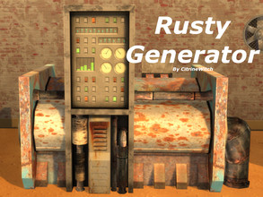 Sims 4 — Rusted Generator-REQUIRES GET TO WORK by Citrine_Witch — Made from the