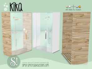 Sims 4 — Kika shower by SIMcredible! — by SIMcredibledesigns.com available at TSR 2 colors in 8 variations
