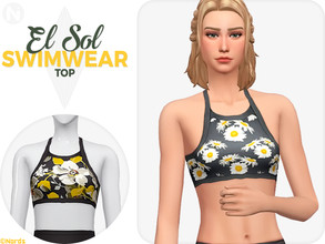 Sims 4 — El Sol Swimwear Top by Nords — This the top of my El Sol Swimwear. It comes in 42 swatches. -------------- Info