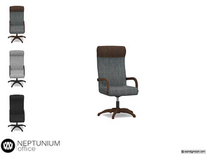 Sims 4 — Neptunium Desk Chair by wondymoon — - Neptunium Office - Desk Chair - Wondymoon|TSR - Creations'2019