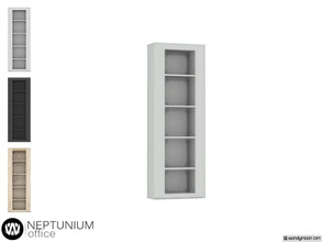 Sims 4 — Neptunium Shelf Unit by wondymoon — - Neptunium Office - Shelf Unit - Wondymoon|TSR - Creations'2019