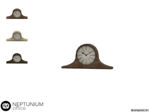 Sims 4 — Neptunium Clock by wondymoon — - Neptunium Office - Clock - Wondymoon|TSR - Creations'2019