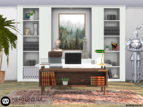 Sims 4 — Neptunium Office by wondymoon — Neptium home office furniture and decorations! Have fun! - Set Contains * Desk *