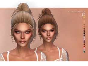 Sims 4 — Nightcrawler-Nomi by Nightcrawler_Sims — NEW HAIR MESH T/E Smooth bone assignment All lods 22colors Works with