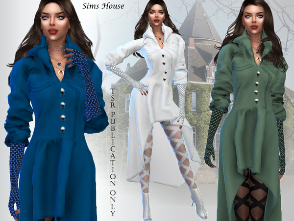 Sims 4 — Magician's coat by Sims_House — Magician's coat 6 color options.