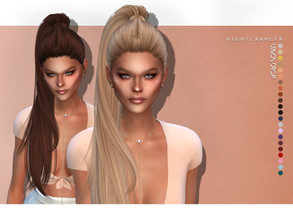 Sims 4 — Nightcrawler-Lemon Drop by Nightcrawler_Sims — NEW HAIR MESH T/E Smooth bone assignment All lods 22colors Works
