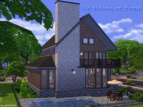 Sims 4 — MB-Haven_of_Home by matomibotaki — Cozy family home in country-house-design for your Sims.Details: Half-closed