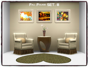 Sims 3 — DDxx_Fall Foliage SET. III by Xodess — This set consists of three separate paintings, all based around the