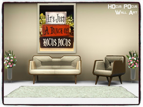 Sims 3 — DDxx_H0cus P0cus. ART by Xodess — This is a single file item, based on the Autumn months / Halloween. In game