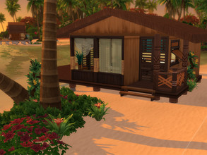 Sims 4 — batlead Tiny House in Sulani by batlead — This lot is perfect to start with your sims, up to 2. This house