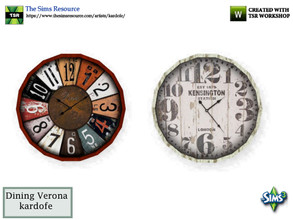 Sims 3 — kardofe_Dining Verona_Clock by kardofe — Great vintage clock in two different models