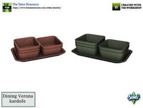 Sims 3 — kardofe_Dining Verona_Dishes2 by kardofe — Serving dish and some stacked bowls