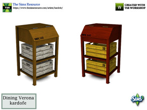 Sims 3 — kardofe_Dining Verona_Small table by kardofe — Auxiliary furniture with a lid on top and two large drawers at