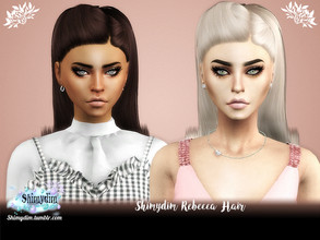 Sims 4 — Shimydim Rebecca Hair by Shimydimsims — This is my first hair I ported to sims 4! It's heavily inspired by the