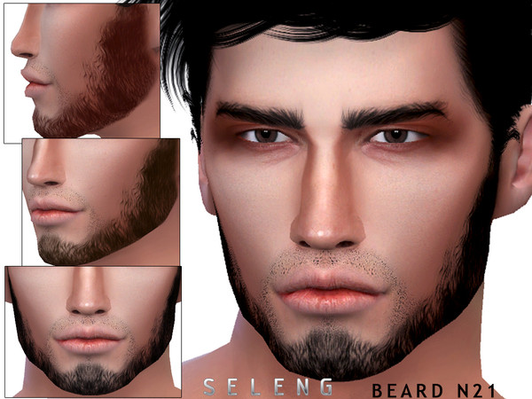 Sims 4 — Beard N21 by Seleng — Teen to Elder 10 colours Custom Thumbnail HQ mod compatible The picture was taken with HQ