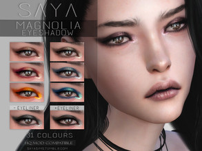 Sims 4 — SayaSims - Magnolia Eyeshadow  by SayaSims — - 31 Colours - Female only - Teen to Elder - Custom Thumbnail - HQ