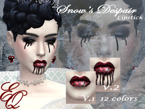 Sims 4 — Snow's Despair Lipstick by EvilQuinzel — - Lipstick category; - Female and male; - Young adult +; - Humans,