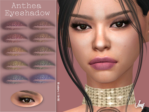 Sims 4 — IMF Anthea Eyeshadow N.99 by IzzieMcFire — Anthea Eyeshadow N.99 contains 10 colors in hq texture. Standalone